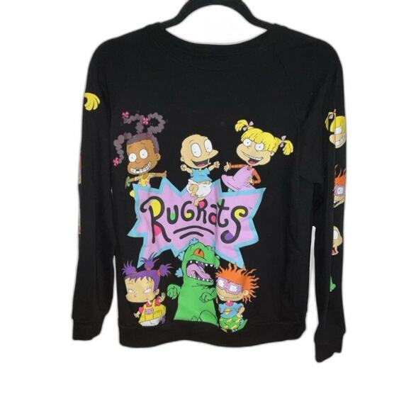 Rugrats Sweatshirt Black Nickelodeon Graphic Size S (3-5) - Picture 1 of 4